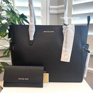 🎀NeW! Michael Kors Gilly Drawstring Tote Set
